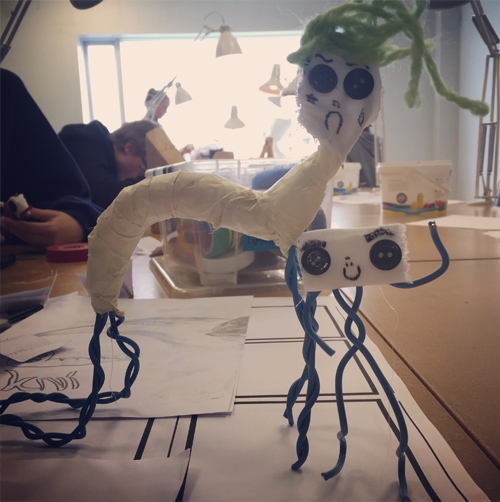 Myndlistaskólinn, MIR, brúðugerð, stopmotionpuppets, námskeið, fyrirkrakka