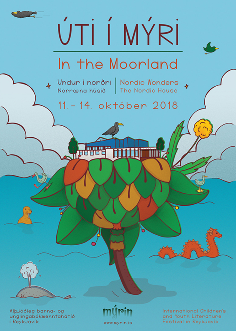 moorland, útiímýri, poster, illustration, nordichouse, nordicwonders