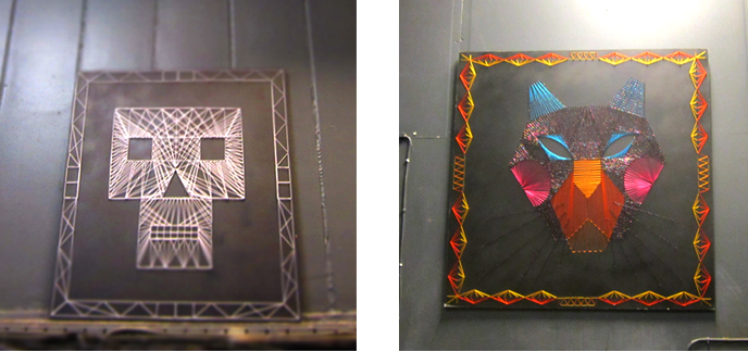 vinnslan, string art, exhibition